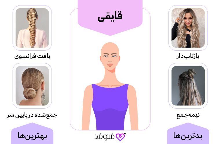 مدل موی مناسب با یقه قایقی