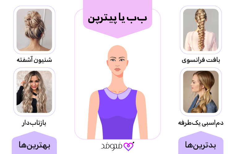 مدل موی مناسب با یقه ب ب یا پیترپن